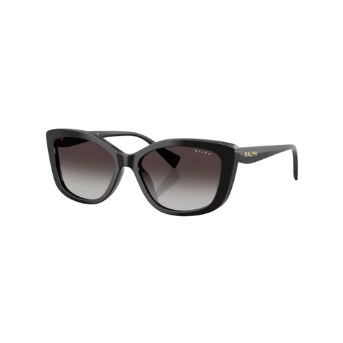 Óculos de Sol Ralph 0RA5358U 50018G56 Acetato Preto com lentes na cor Cinza Degradê