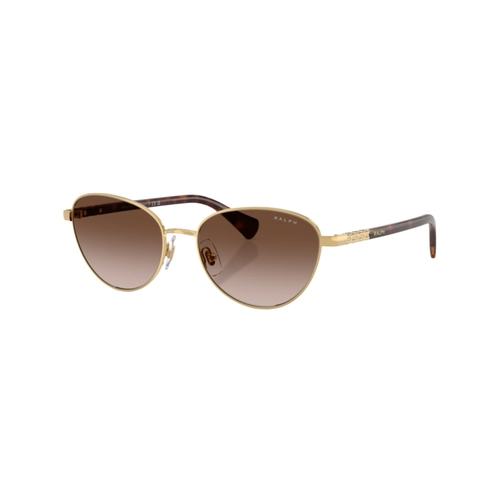 Óculos de Sol Ralph 0RA4150 90041355 Metal Dourado com lentes na cor Marrom Degradê