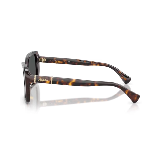Óculos de Sol Ralph 0RA5356U 50038755 Acetato Marrom Mesclado com lentes na cor Cinza 3