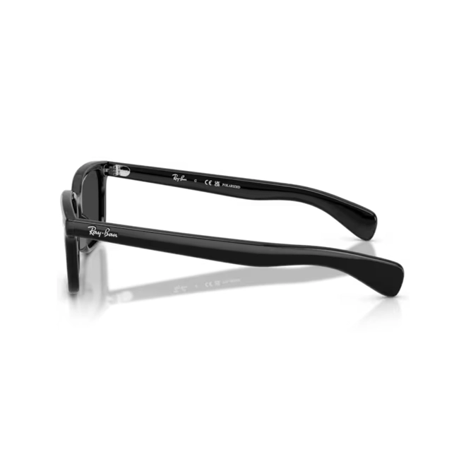 Óculos de Sol Ray-Ban Brunel 0RB2234 901/4856 Propionato Preto Polido com lentes na cor Preto Polarizado 4
