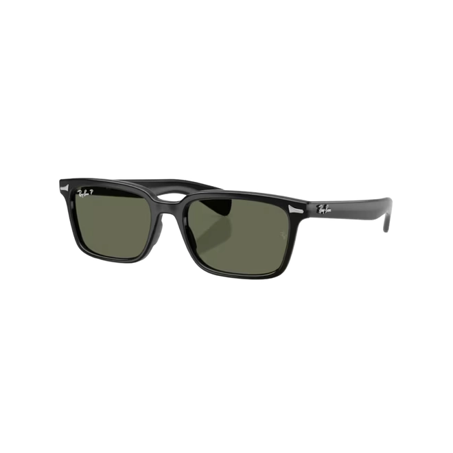 Óculos de Sol Ray-Ban Brunel 0RB2234 901/5856 Propionato Preto Polido com lentes na cor Verde Polarizado 1