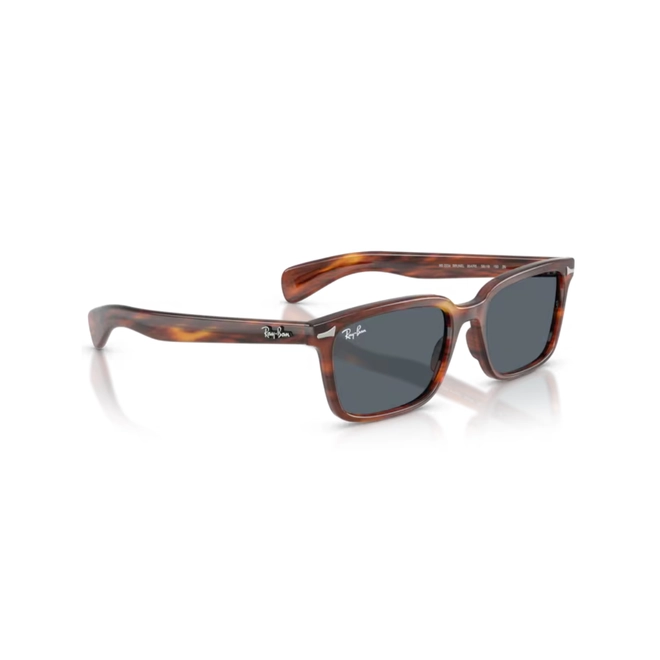 Óculos de Sol Ray-Ban Brunel 0RB2234 954/R556 Propionato Marrom Mesclado Polido com lentes na cor Azul 3
