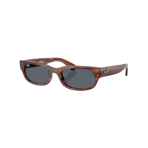 Óculos de Sol Ray-Ban 0RB2236 954/R554 Propionato Marrom Mesclado Polido com lentes na cor Azul