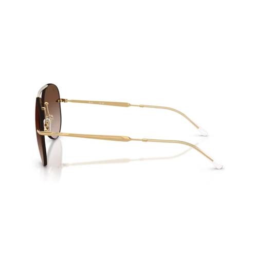 Óculos de Sol Ray-Ban 0RB3791 001/1359 Metal Dourado Polido com lentes na cor Marrom Degradê