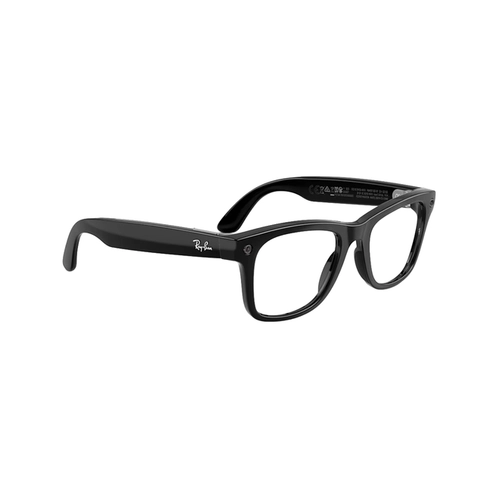 Óculos de Sol Ray-Ban Meta Wayfarer Gen 3 0RW4011 601/1Z53 Acetato Preto com lentes na cor Cinza Escuro Fotocromático