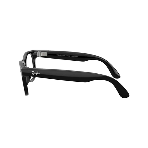 Óculos de Sol Ray-Ban Meta Wayfarer Gen 3 0RW4011 601/1Z53 Acetato Preto com lentes na cor Cinza Escuro Fotocromático