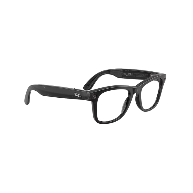 Óculos de Sol Ray-Ban Meta Wayfarer Gen 3 0RW4011 69068053 Acetato Preto com lentes na cor Azul Fotocromático 4