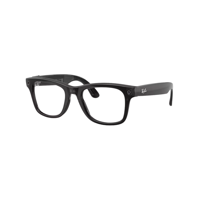 Óculos de Sol Ray-Ban Meta Wayfarer Gen 3 0RW4011 69068053 Acetato Preto com lentes na cor Azul Fotocromático 1