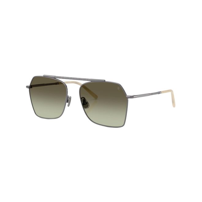Óculos de Sol Brunello Cucinelli 0BC2023ST 5024A655 Titânio Cinza com lentes na cor Verde 1