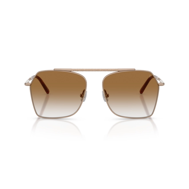 Óculos de Sol Brunello Cucinelli 0BC2023ST 5036GQ55 Titânio Rose com lentes na cor Marrom 2