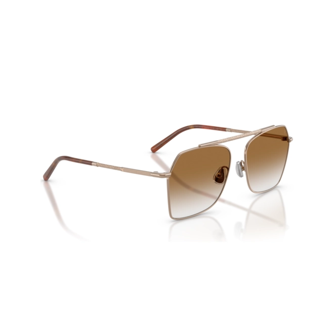 Óculos de Sol Brunello Cucinelli 0BC2023ST 5036GQ55 Titânio Rose com lentes na cor Marrom 3