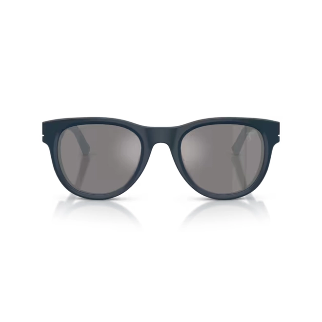 Óculos de Sol Scuderia Ferrari 0FZ6034U 771/Z352 Acetato Azul com lentes na cor Prata Polarizado 2