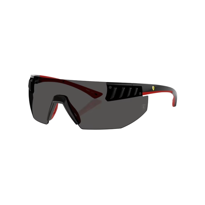 Óculos de Sol Scuderia Ferrari 0FZ6035U 501/8742 Acetato Preto com lentes na cor Cinza 1