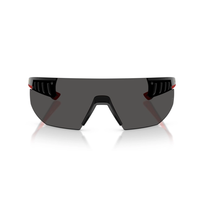 Óculos de Sol Scuderia Ferrari 0FZ6035U 501/8742 Acetato Preto com lentes na cor Cinza 2