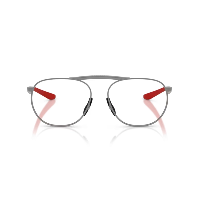 Óculos de Grau Scuderia Ferrari 0FZ7020 137 58 Metal Chumbo Fosco e Vermelho 2