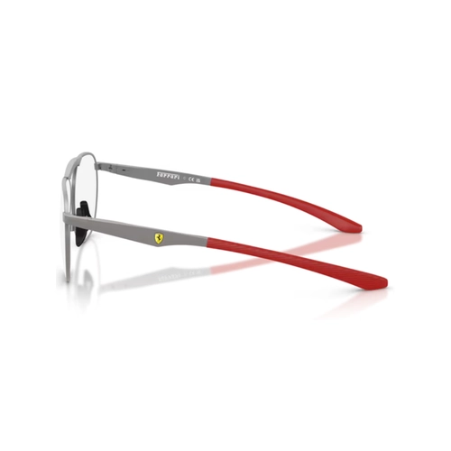 Óculos de Grau Scuderia Ferrari 0FZ7020 137 58 Metal Chumbo Fosco e Vermelho