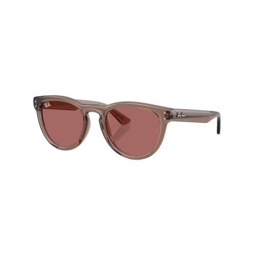 Óculos de Sol Ray-Ban 0RB2237 68276951 Propionato Marrom Transparente com lentes na cor Violeta