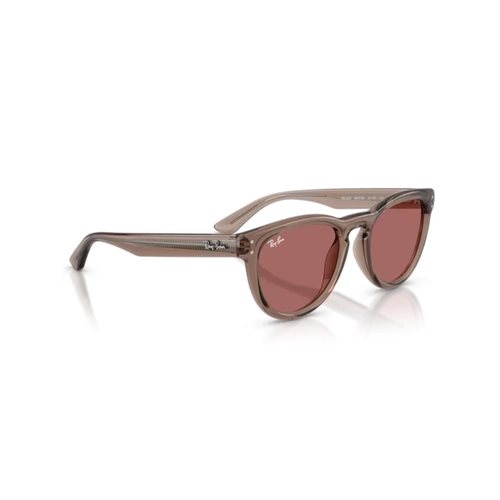 Óculos de Sol Ray-Ban 0RB2237 68276951 Propionato Marrom Transparente com lentes na cor Violeta