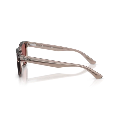 Óculos de Sol Ray-Ban 0RB2237 68276951 Propionato Marrom Transparente com lentes na cor Violeta