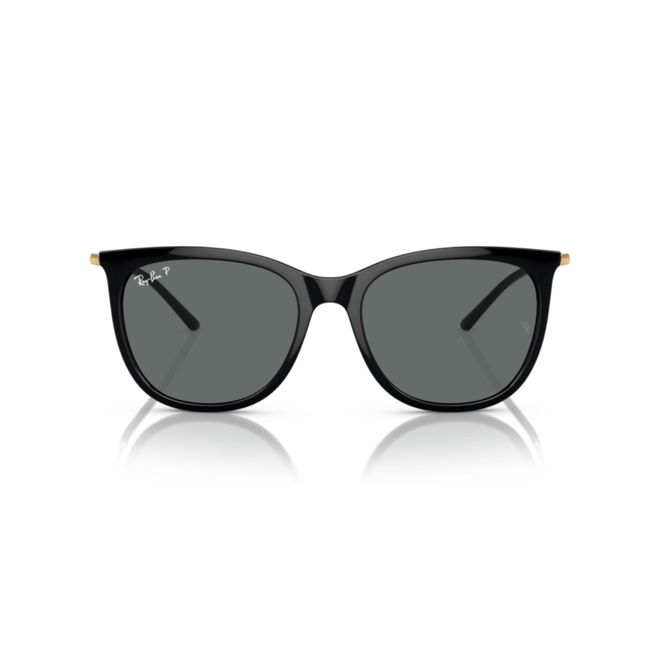 Óculos de Sol Ray-Ban 0RB4403L 601/8156 Acetato Preto com lentes na cor Cinza 2