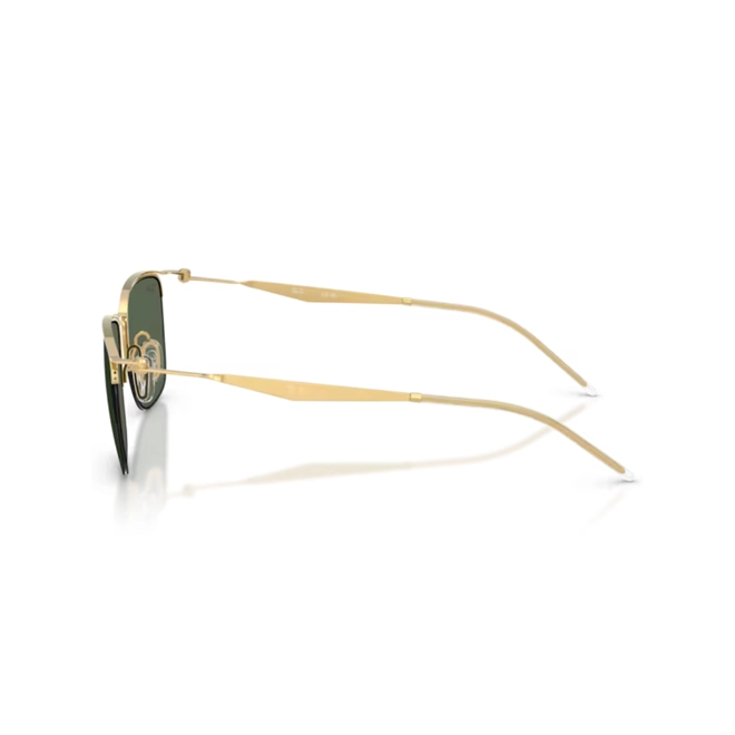 Óculos de Sol Ray-Ban 0RB8550 92847153 Metal Dourado Polido com lentes na cor Verde Escuro 4