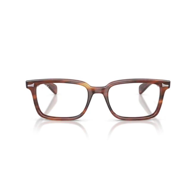 Óculos de Grau Ray-Ban Brunel 0RX5534 2144 55 Acetato Marrom Mesclado Polido 2