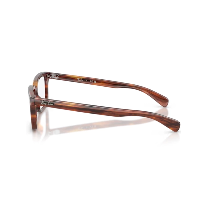 Óculos de Grau Ray-Ban Brunel 0RX5534 2144 55 Acetato Marrom Mesclado Polido 4