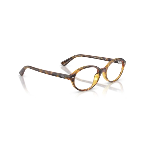 Óculos de Grau Ray-Ban 0RX7273L 2012 52 Propionato Marrom Mesclado Polido