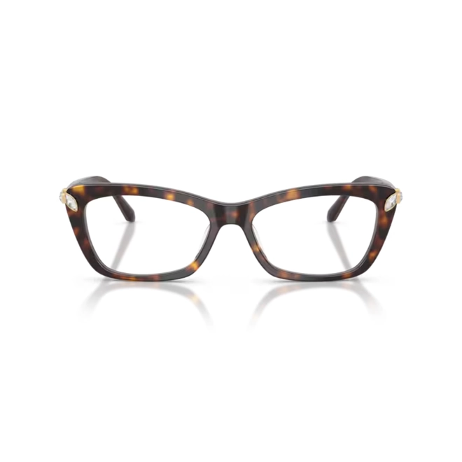 Óculos de Grau Swarovski 0SK2068U 1002 55 Acetato Marrom Mesclado 2