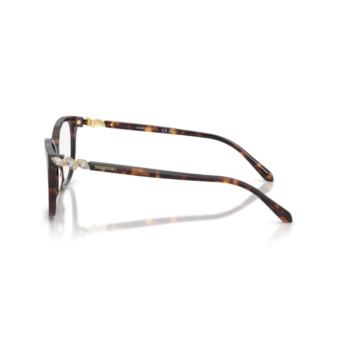 Óculos de Grau Swarovski 0SK2069 1002 53 Acetato Marrom Mesclado 3