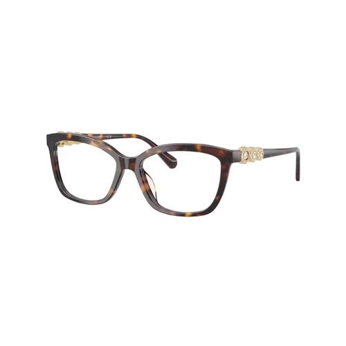 Óculos de Grau Swarovski 0SK2072U 1002 55 Acetato Marrom Mesclado