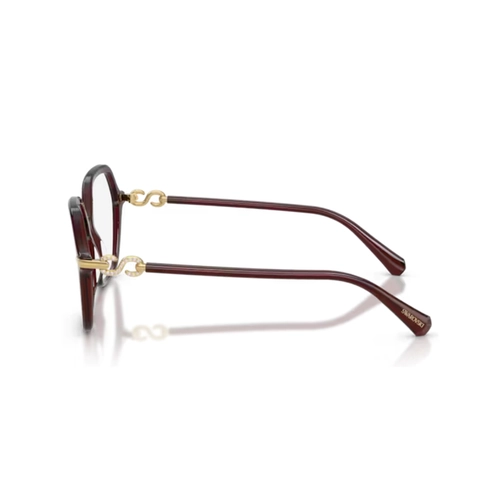 Óculos de Grau Swarovski 0SK2075 1098 56 Acetato Vinho Transparente