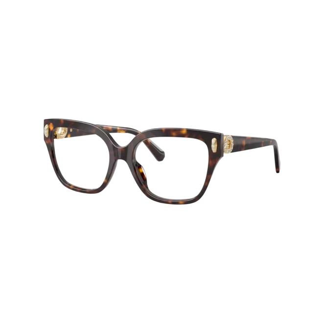 Óculos de Grau Swarovski 0SK2076U 1002 55 Acetato Marrom Mesclado 1