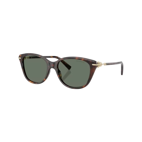 Óculos de Sol Tiffany 0TF4267 80153H54 Acetato Marrom Mesclado com lentes na cor Verde