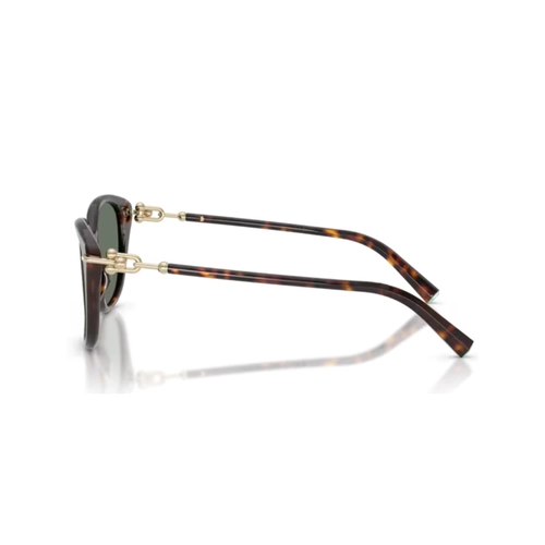 Óculos de Sol Tiffany 0TF4267 80153H54 Acetato Marrom Mesclado com lentes na cor Verde
