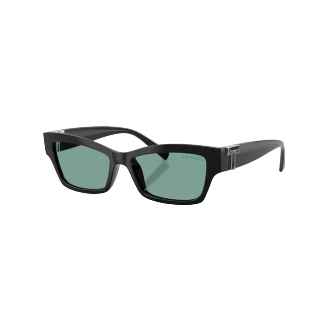 Óculos de Sol Tiffany 0TF4269U 84778253 Acetato Preto com lentes na cor Verde 1