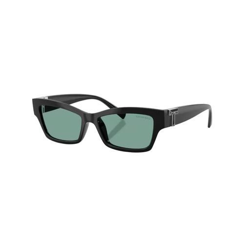 Óculos de Sol Tiffany 0TF4269U 84778253 Acetato Preto com lentes na cor Verde
