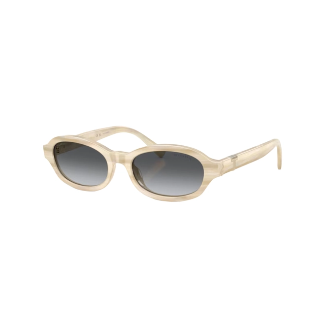 Óculos de Sol Tiffany 0TF4270U 8431T352 Acetato Bege com lentes na cor Cinza Degradê Polarizado 1
