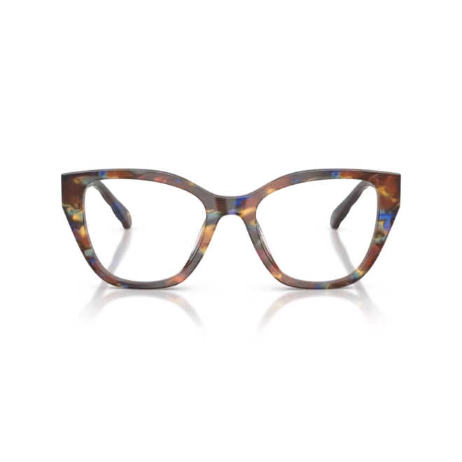 Óculos de Grau Tory Burch 0TY2174U 2092 53 Acetato Marrom e Azul Mesclado 2