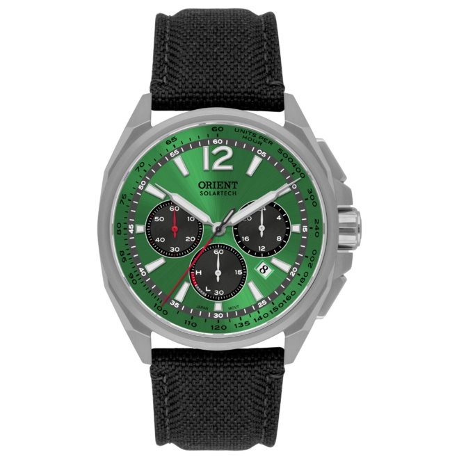 Relógio Orient ST Elite Land Cronógrafo - MBSCC075 F2PX Verde 1