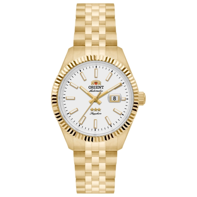 Relógio Orient 3 Stars Elegance Automatic - NH5GG002 S1KX Branco 1