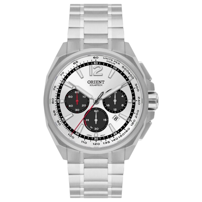 Relógio Orient ST Elite Land Cronógrafo - MBSSC319 S2SX Branco 1