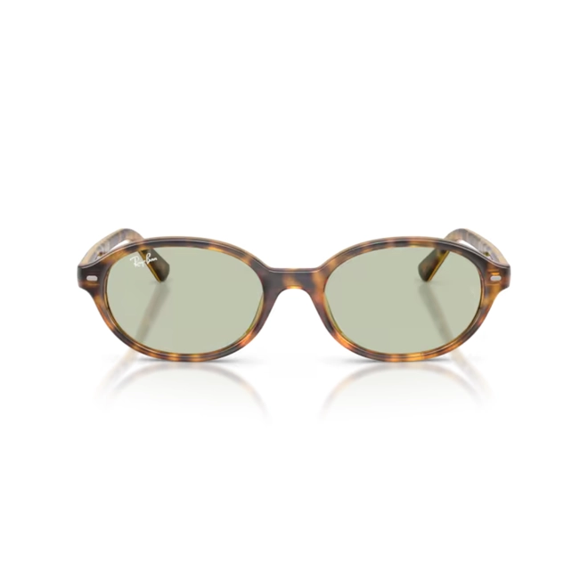 Óculos de Sol Ray-Ban 0RB4482L 710/2 52 Propionato Marrom Mesclado com lentes na cor Verde 2