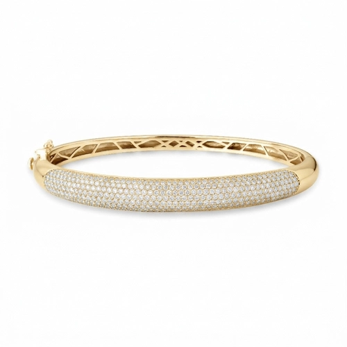 Pulseira Pavês Amare bracelete em ouro 18k pavê de 283pts de Diamantes