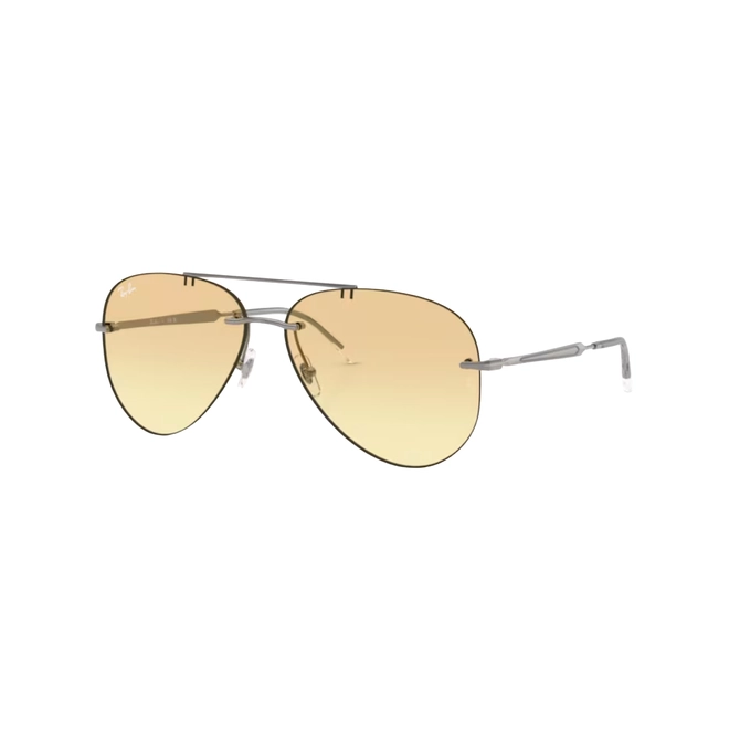 Óculos de Sol Ray-Ban 0RB3791 004/2Q59 Metal Cinza Chumbo com lentes na cor Amarelo Degradê 1