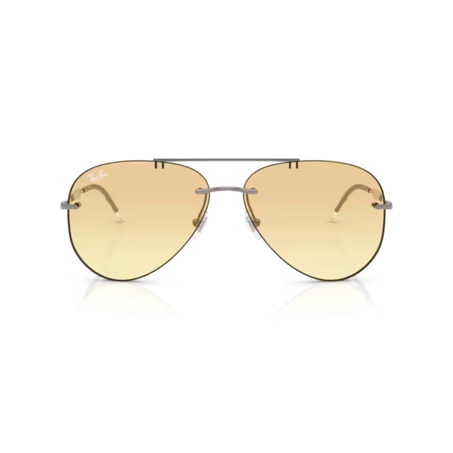 Óculos de Sol Ray-Ban 0RB3791 004/2Q59 Metal Cinza Chumbo com lentes na cor Amarelo Degradê 2