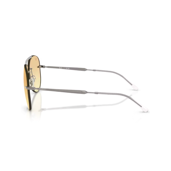 Óculos de Sol Ray-Ban 0RB3791 004/2Q59 Metal Cinza Chumbo com lentes na cor Amarelo Degradê 4