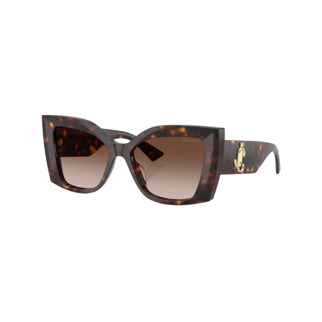 Óculos de Sol Jimmy Choo 0JC5074U 50021354 Acetato Marrom Mesclado com lentes na cor Marrom Degradê 1