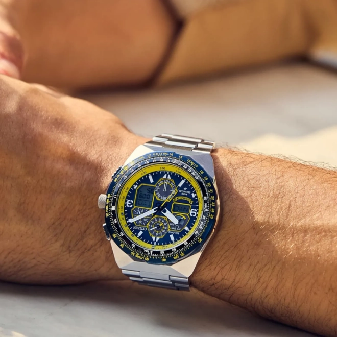 Relógio Citizen Promaster Blue Angels Skyhawk AT - JY8125 54LN Preto 3