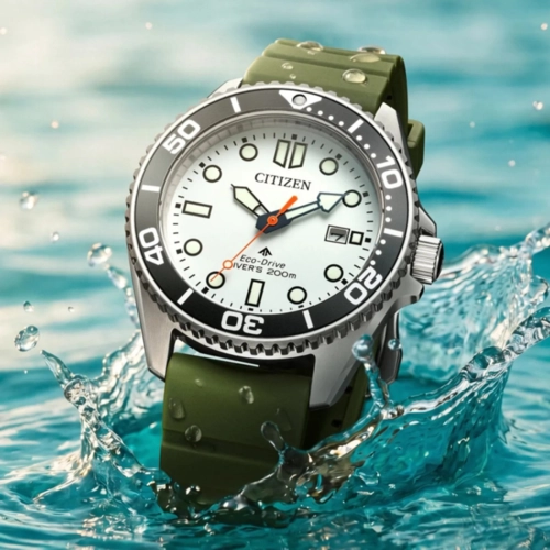 Relógio Citizen Promaster Dive Eco-Drive - BN0265 00AN Branco